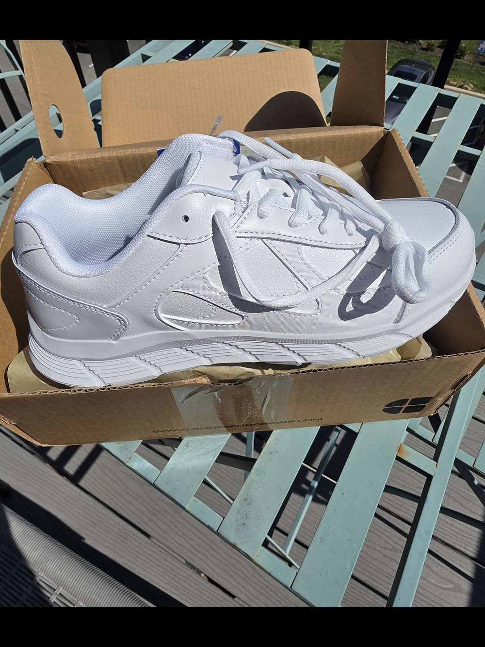 Shoes For Crews Women's All-White Slip-Resistant Sneakers